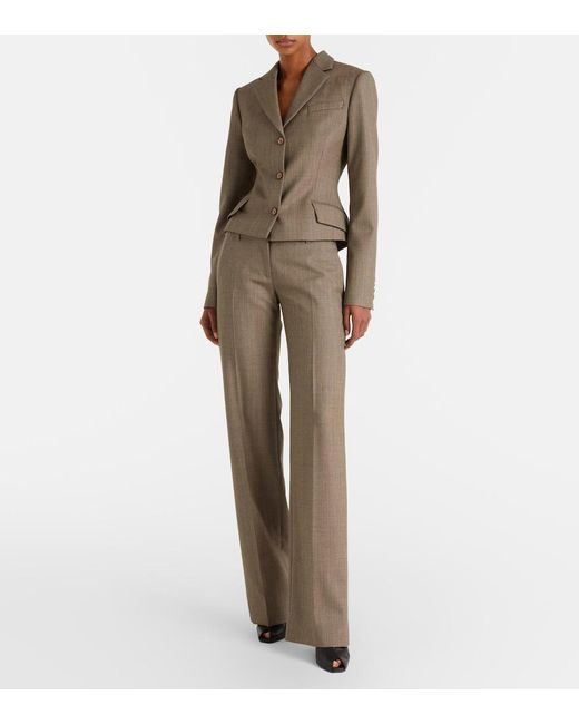 McQueen Green Cropped Blazer