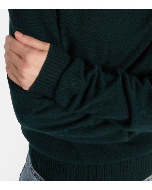 Totême Green Cashmere Sweater