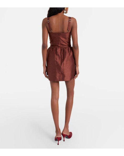 ShuShu/Tong Red Bow-Detail Minidress