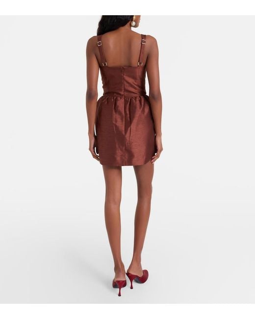 ShuShu/Tong Red Bow-Detail Minidress
