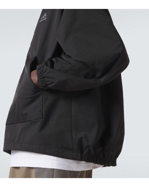 Balenciaga Black Technical Half-Zip Sweatshirt for men