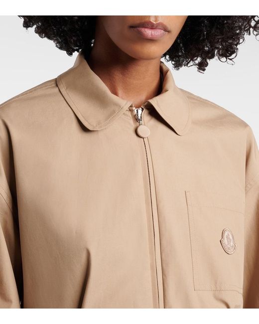 Moncler Natural Cotton Poplin Shirt