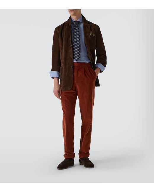 Dunhill Hose Aus Cord in Red für Herren