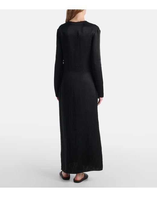 The Row Black Cati Maxi Dress