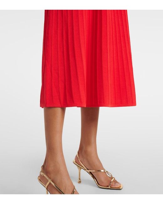 Veronica Beard Nami Ribbed Knit Sweater Dress in Red Lyst