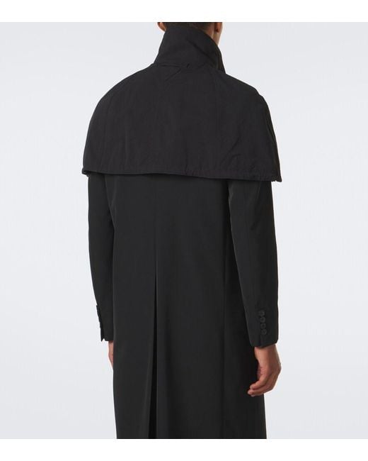 Prada Black Re-Nylon Cropped Cape for men