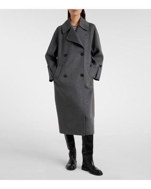Max Mara Gray Alice Virgin Wool Coat