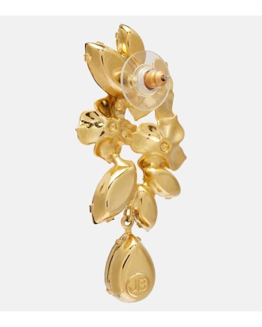 Jennifer Behr Metallic Ohrringe Fiore Mit Kristallen