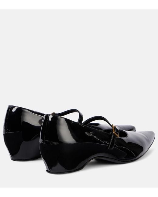 Khaite Black Sybil Mary Jane Ballerina Flats