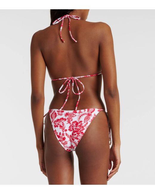 Culotte de bikini Miami a fleurs Melissa Odabash en coloris Pink