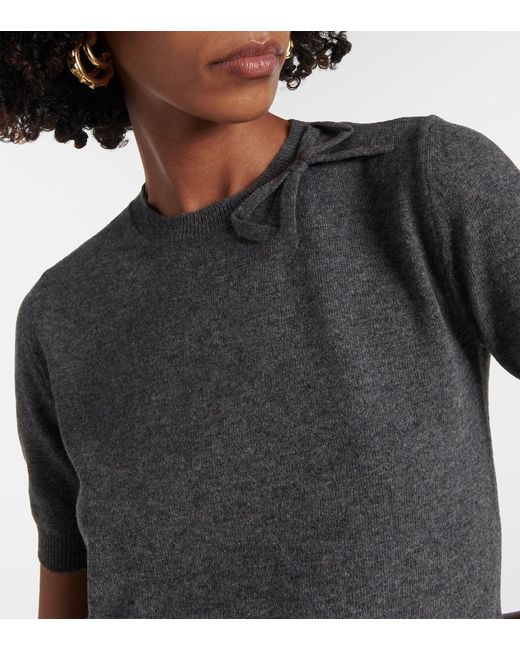 Valentino Gray Virgin Wool T-Shirt