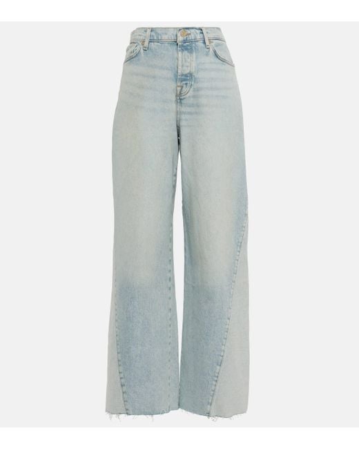 Jean ample Zoey a taille haute 7 For All Mankind en coloris Blue