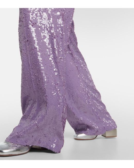 Dries Van Noten Purple Pants & Shorts