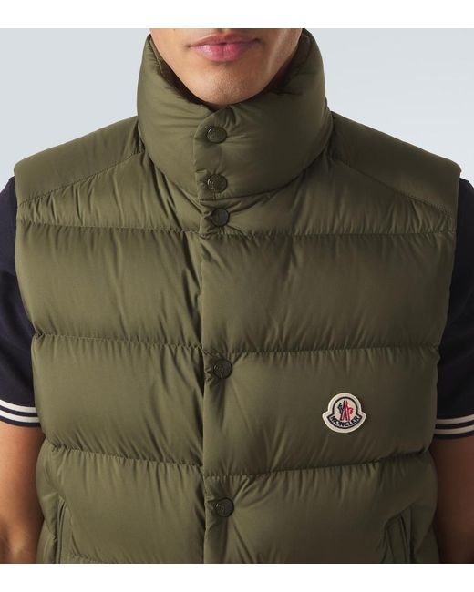 Moncler Green Tibb Down Vest for men