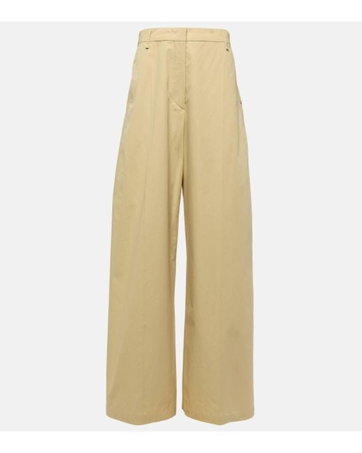 Pantalon ample Gebe en coton Sportmax en coloris Natural