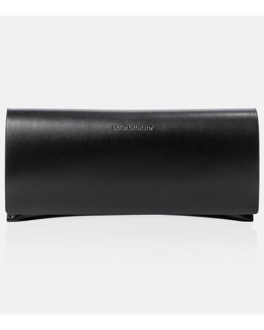 Saint Laurent Blue Monogram Oversized Sunglasses