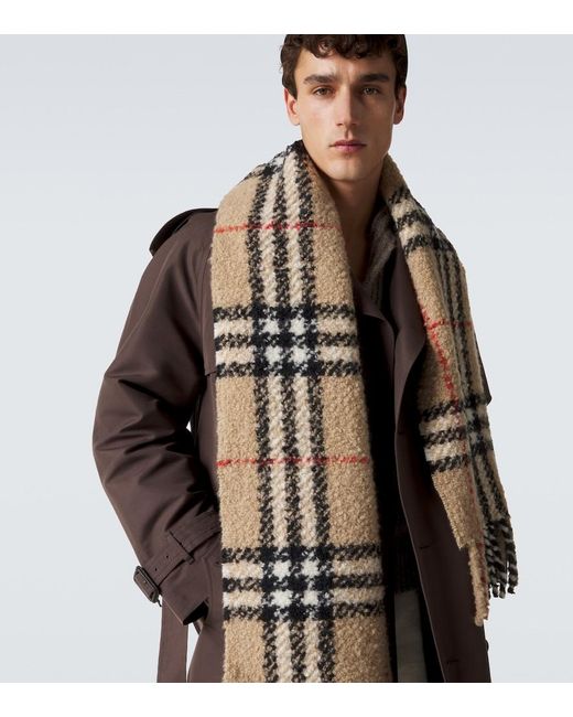 Sciarpa di Burberry in Natural da Uomo