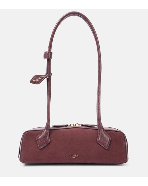 Borsa A Spalla Le Teckel Small di Alaïa in Red