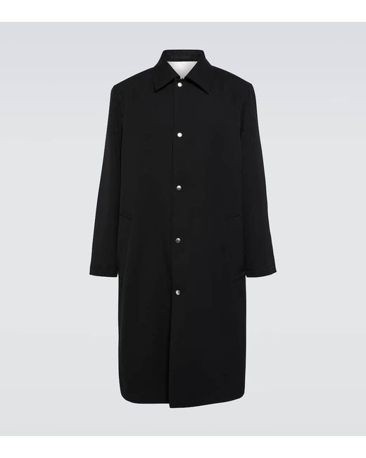 Abrigo De Lana Oversized Jil Sander de hombre de color Black