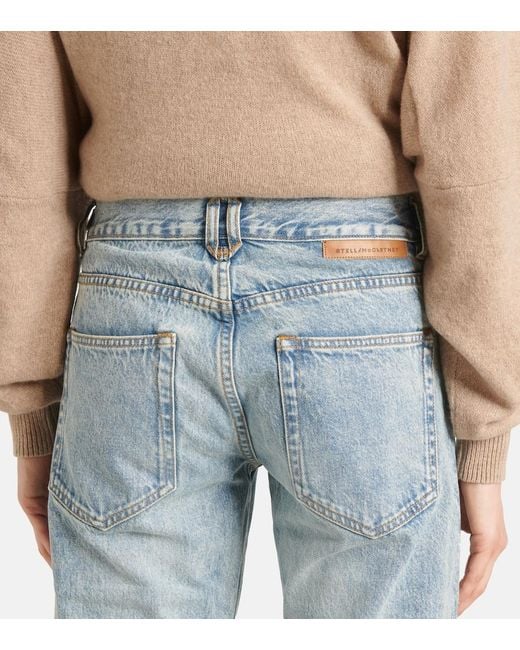 Stella McCartney Blue Low-Rise Flared Jeans