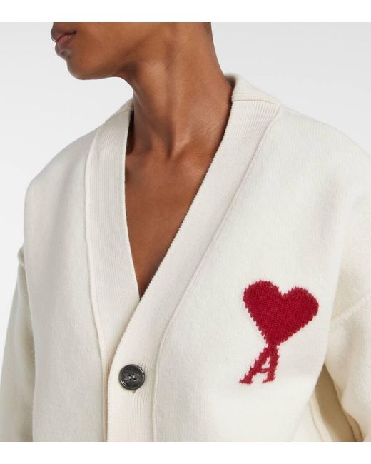 AMI Natural Cardigan Ami De Cour Aus Schurwolle