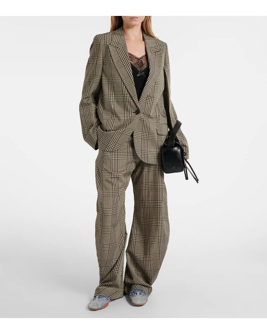 Acne Blue Slip-Ons Aus Leder