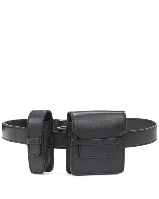 Gabriela Hearst Leather Utility Belt in Blue Lyst