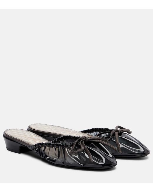 Herbert Levine Black Slippers Rain Check