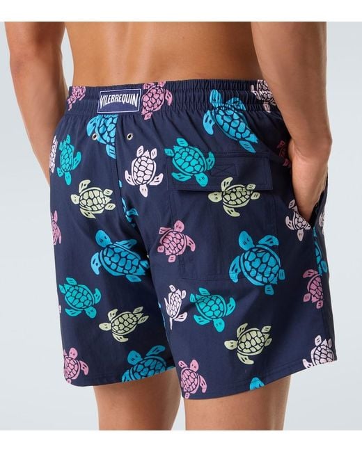 Vilebrequin Blue Tortues Multicolores Swim Trunks for men