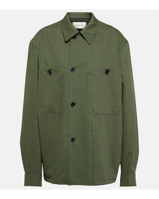 Lemaire Green Virgin Wool Jacket