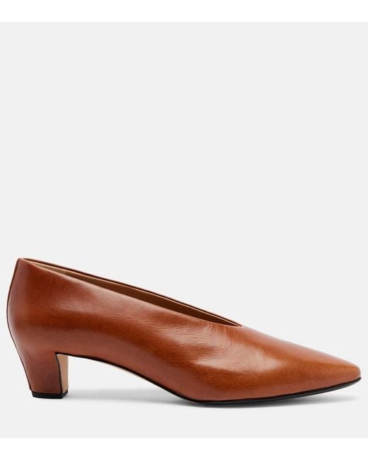 Calvin Klein Brown Bri Leather Pumps