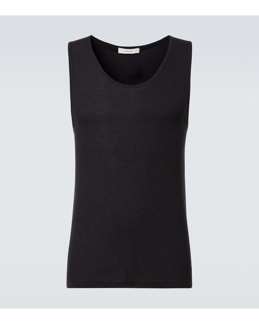 Lemaire Top Aus Rippstrick in Black für Herren