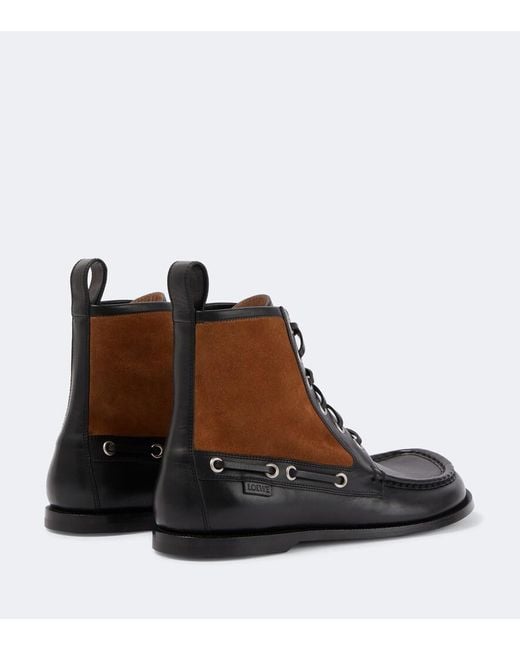 Stivali Stringati Campo di Loewe in Brown da Uomo