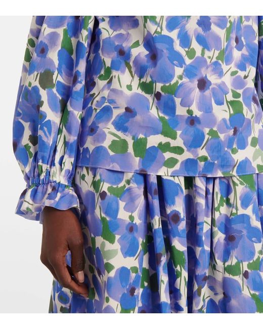 Top di Carolina Herrera in Blue