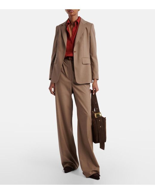 Max Mara Brown Circense Virgin Wool Blazer