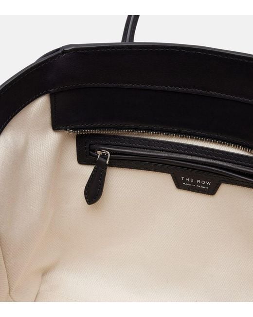 The Row Black Marlo 12 Leather Tote Bag