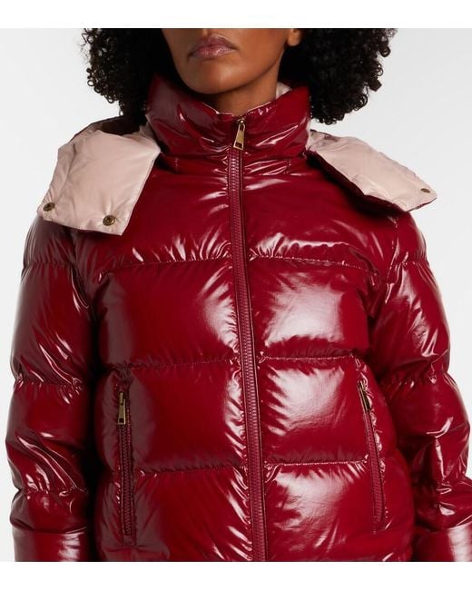 Moncler Red Niveole Down Jacket