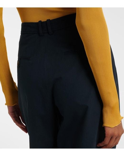 Saint Laurent Blue Cotton Bermuda Shorts