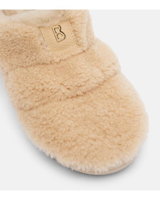 Bogner Natural Chamonix 17 Shearling Mules