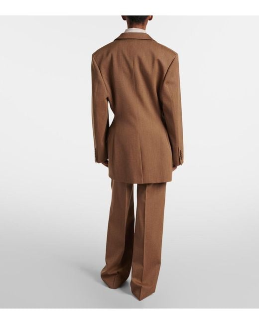 FFORME Brown Malina Virgin Wool Blazer