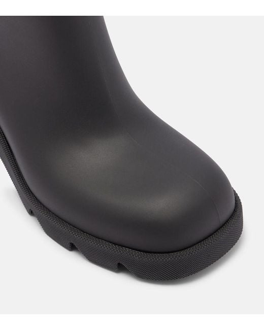Burberry Black Check Rainboots