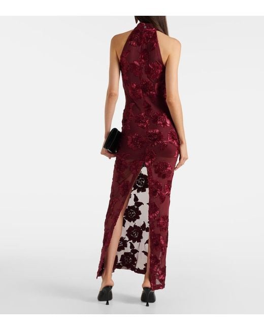 Abito Lungo Con Scollo All'Americana di ROTATE BIRGER CHRISTENSEN in Red