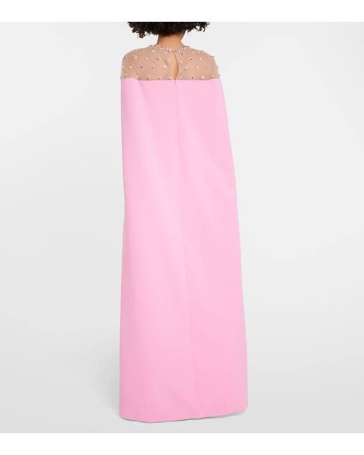Safiyaa Pink Verzierte Robe Ambere