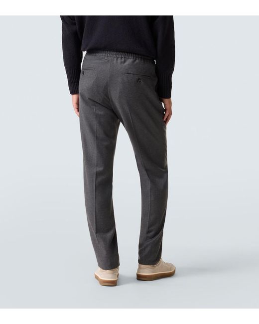 Slowear Gray Wool Tapered Pants for men