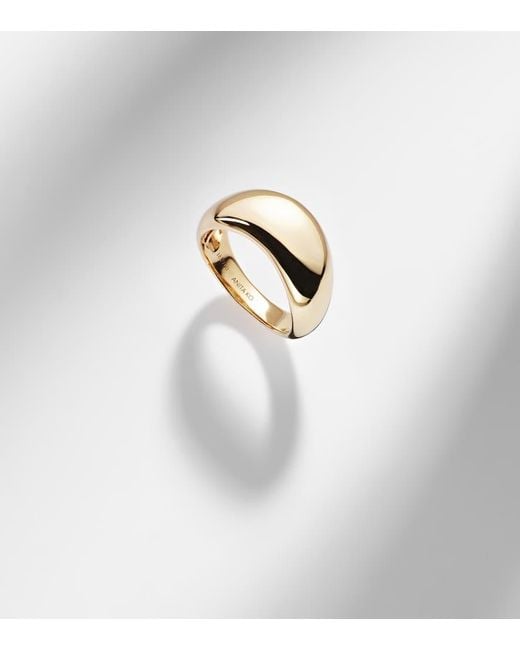 Bague Celeste Wave En Or 18 Ct Anita Ko en coloris White