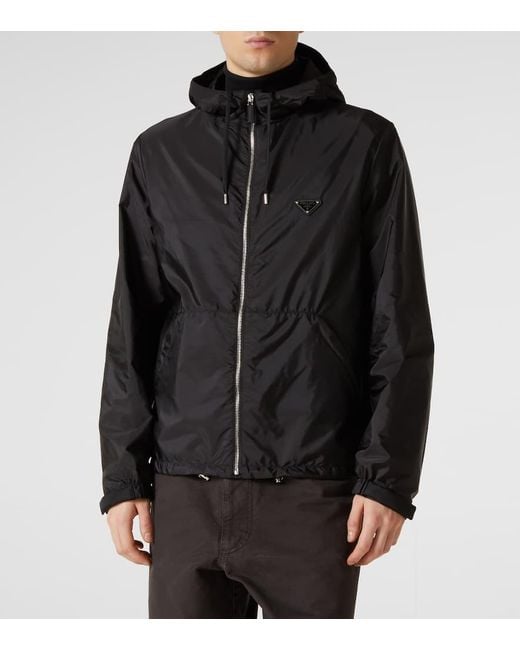 Prada Jacke Aus Re-Nylon in Black für Herren