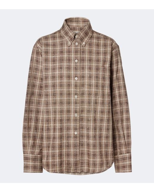 Giacca Camicia di Rohe in Brown