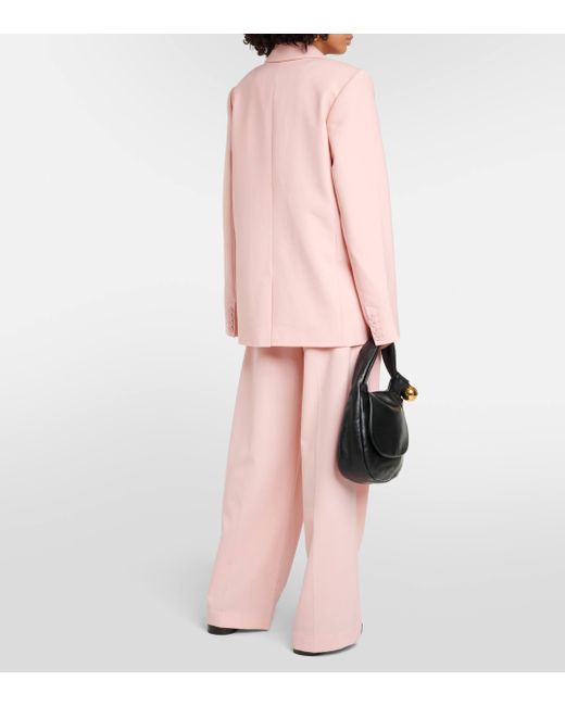 Sir. The Label Pink Dario Oversized Double-breasted Blazer