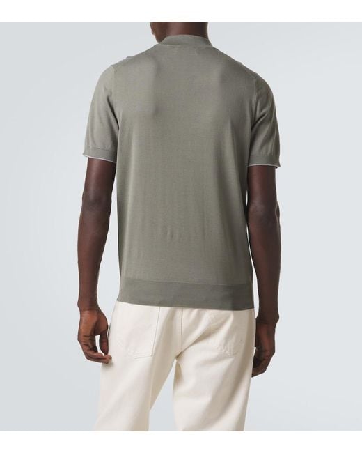 Brunello Cucinelli Gray Cotton Sweater for men