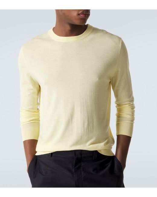 Allude Natural Virgin Wool Sweater for men